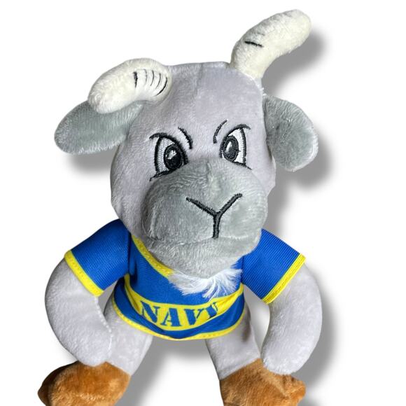 US Navy Mascot Plush Bill Billy Goat Navy Shirt Stuffed Animal Semper Fortis 7” - Picture 3 of 13
